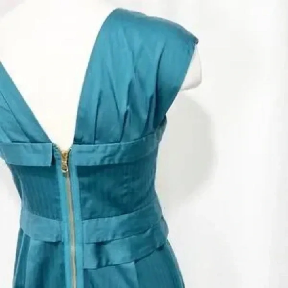 MARC By MARC JACOBS Pleated Teal Mini Dress